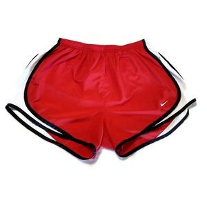 Nike Dri Fit Tempo Running Shorts Red & White L